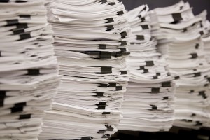 Stacks of Tax and Legal Papers