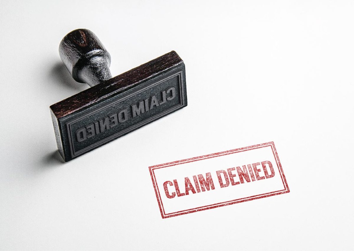 insurance claim is denied